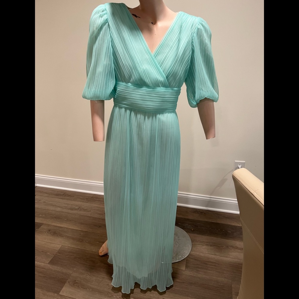 Vintage sea foam green formal dress